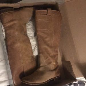 Light/creamy tan Frye boots